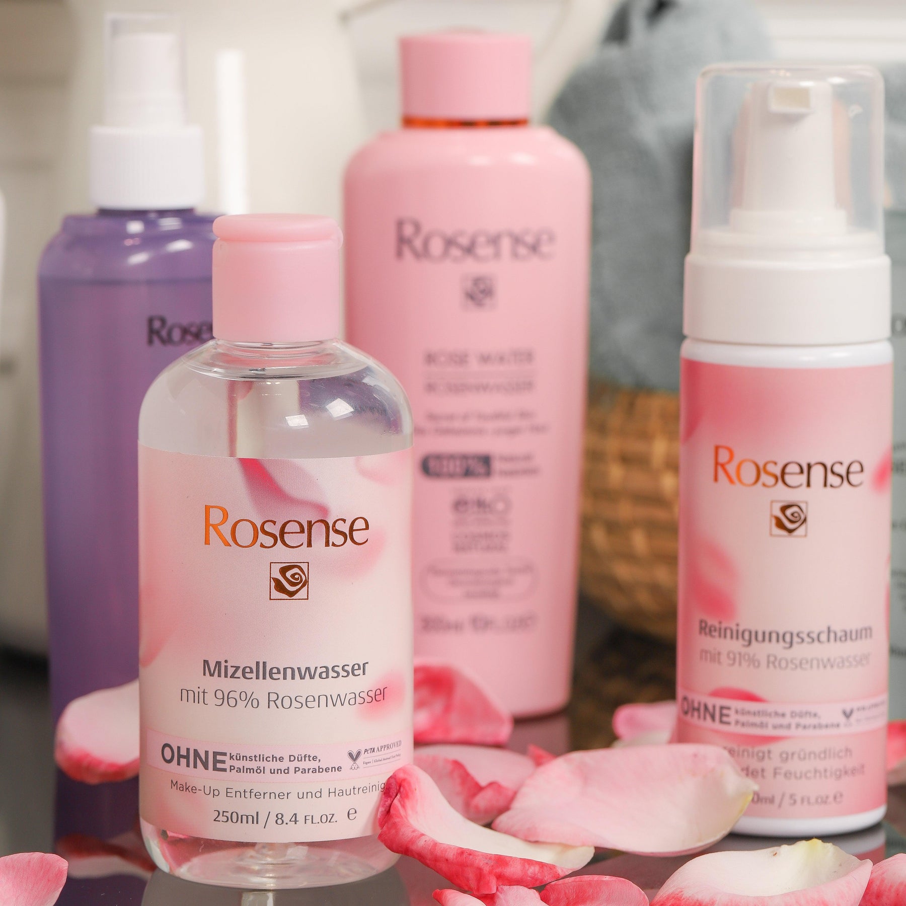 Rosense Mizellen Rosenwasser | Sanfte Make-up-Entfernung & Pflege