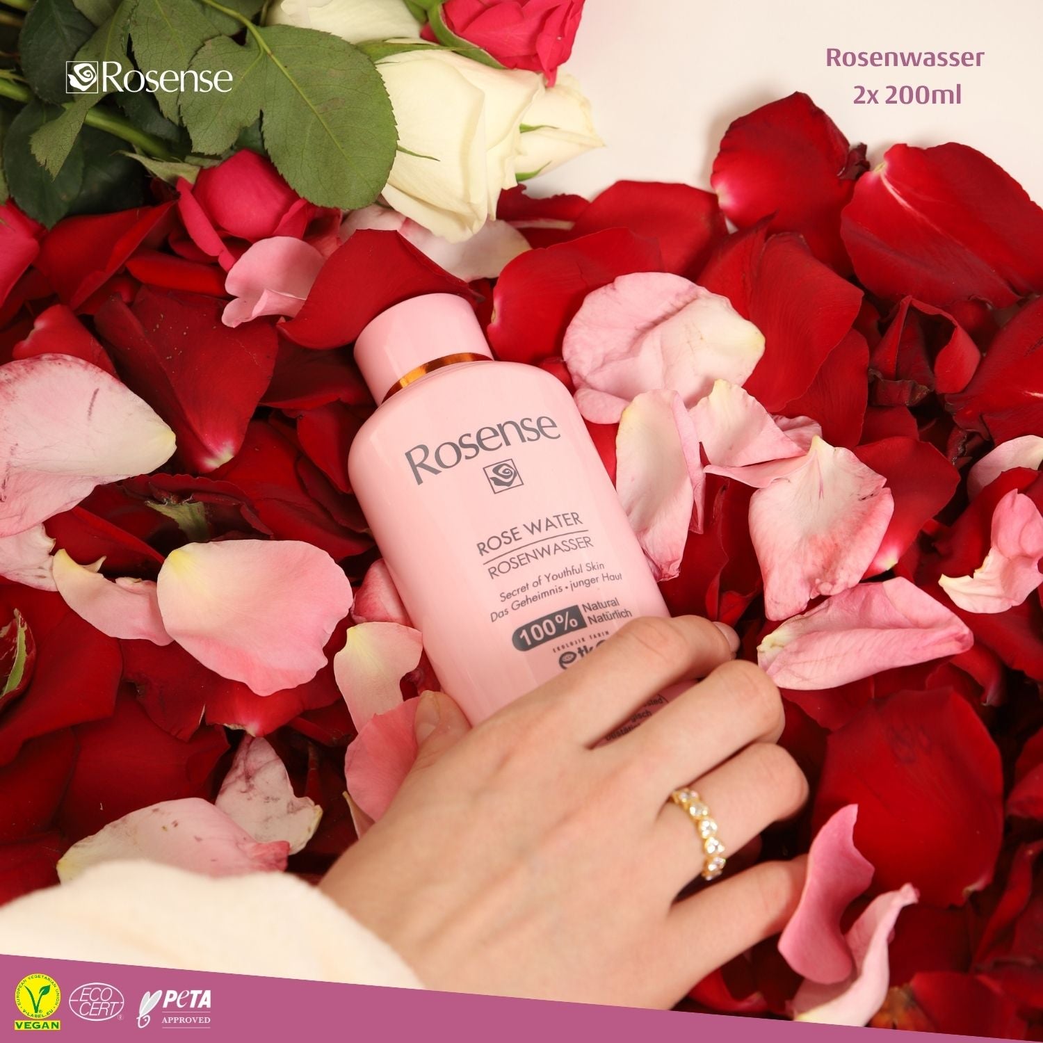 Rosense 2x Rosenwasser - 200 ml