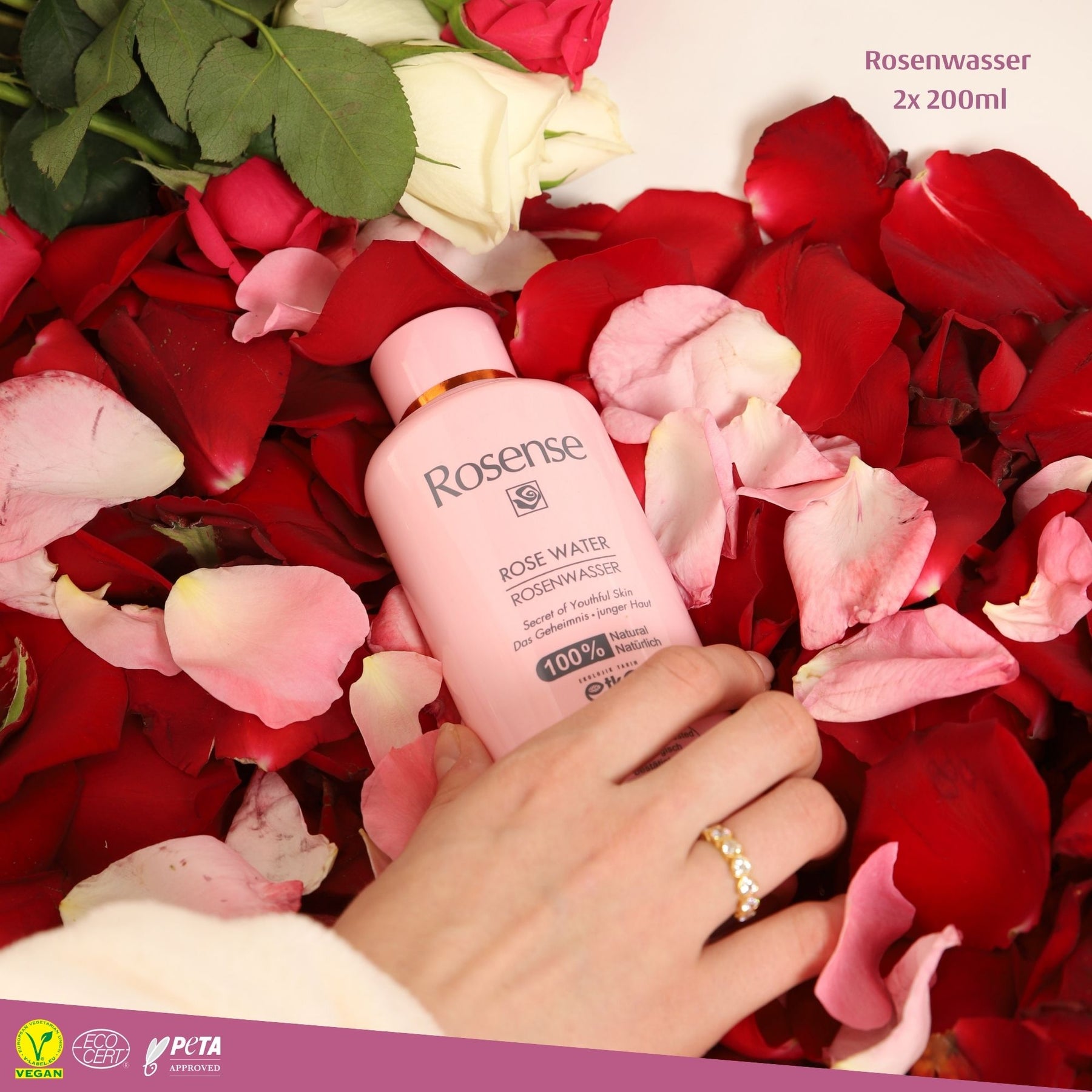 Rosense 2x Rose Water - 200 ml