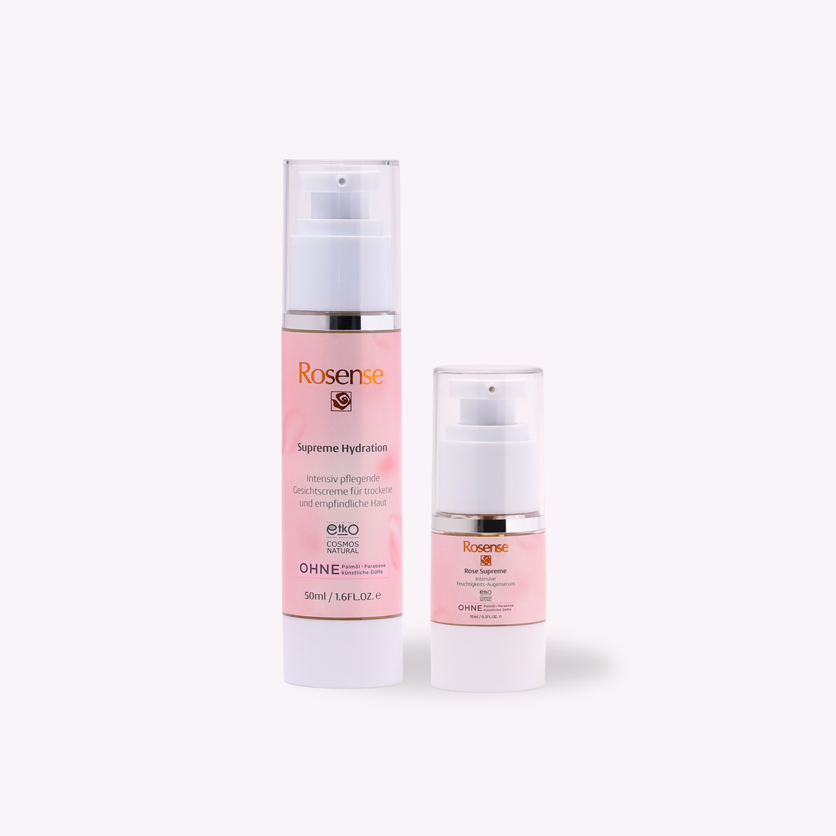 Rosense Gesichtscreme für trockene und empfindliche Haut und Augenserum- Set