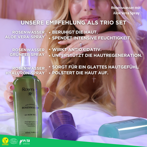 Rosense Rosenwasser mit Aloe Vera Spray - 200 ml