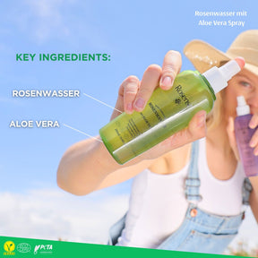 Rosense Rosenwasser mit Aloe Vera Spray - 200 ml