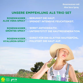 Rosense Rosenwasser mit Aloe Vera Spray - 200 ml