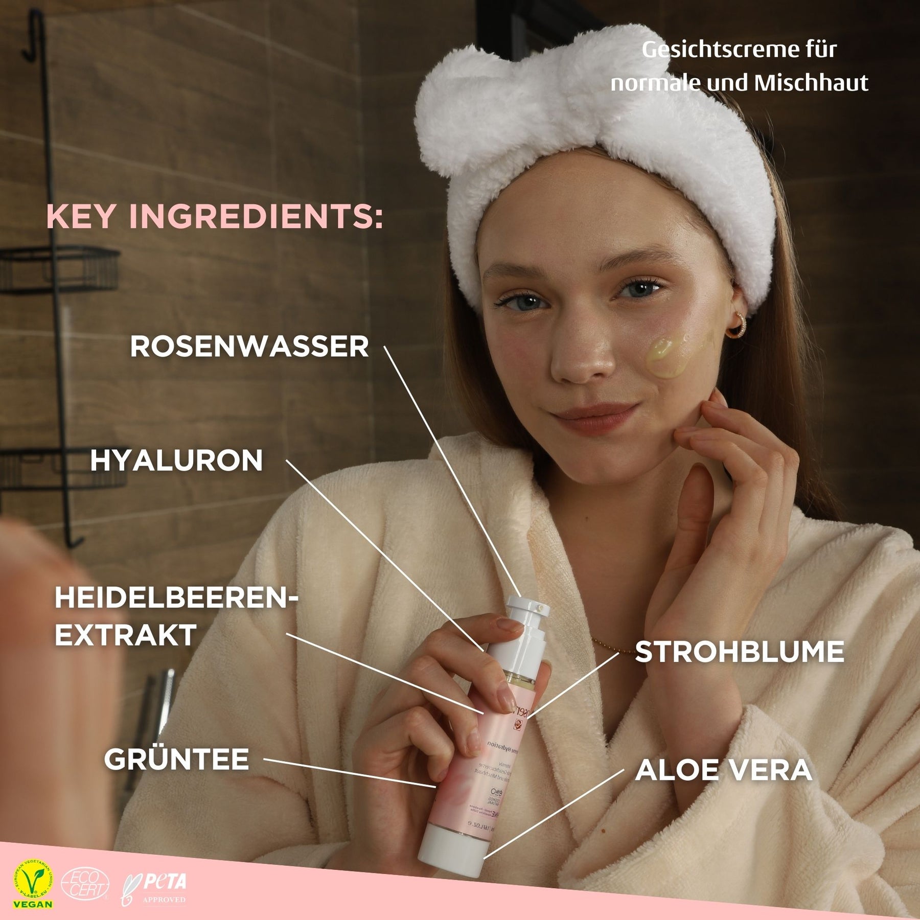 Rosense Supreme Hydration Gesichtscreme für normale und Mischhaut - 50 ml