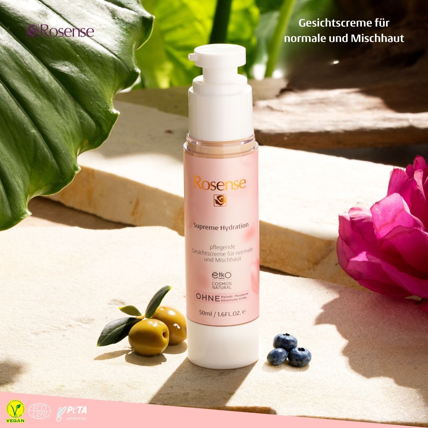 Rosense Supreme Hydration Gesichtscreme für normale und Mischhaut - 50 ml