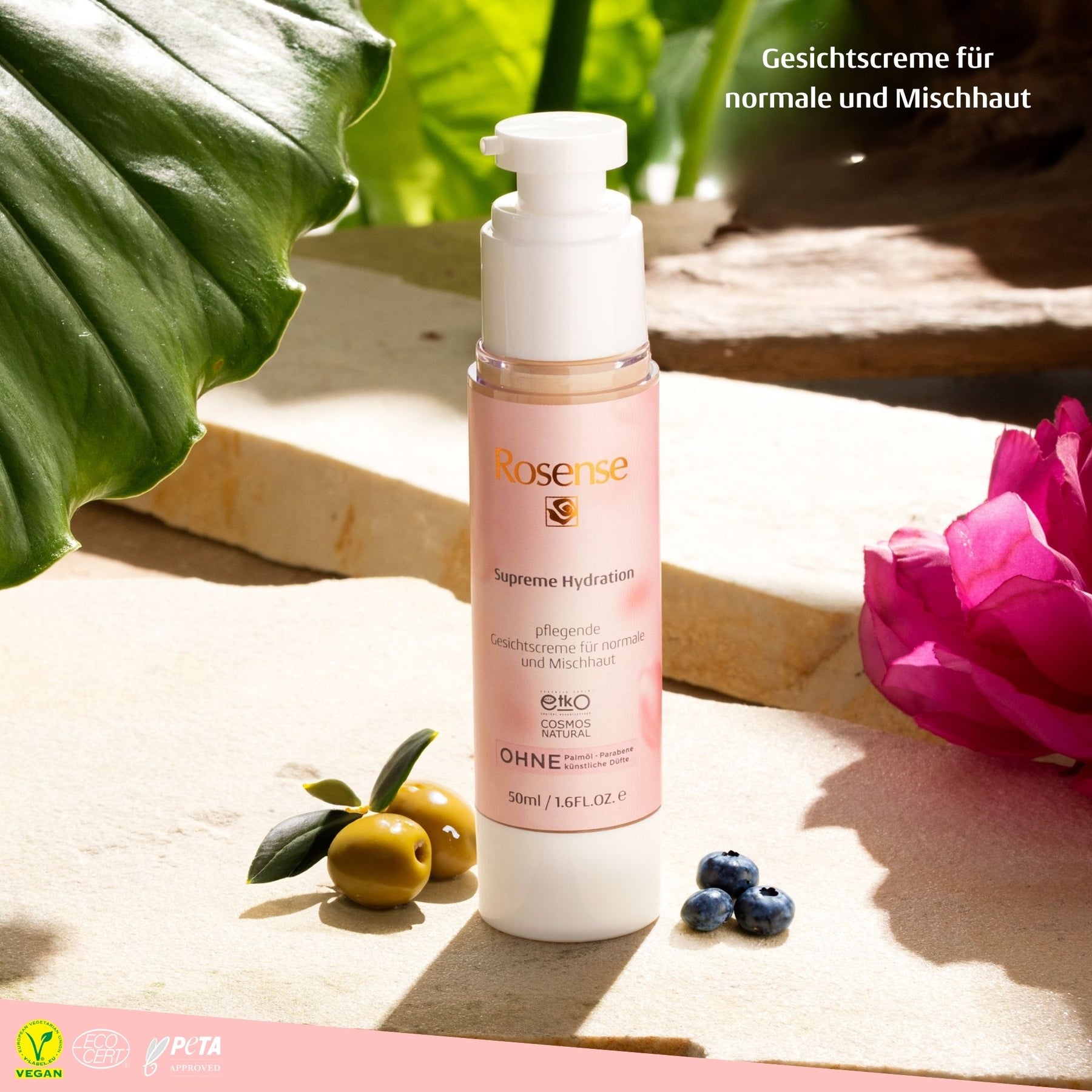 Rosense Supreme Hydration Gesichtscreme für normale und Mischhaut - 50 ml