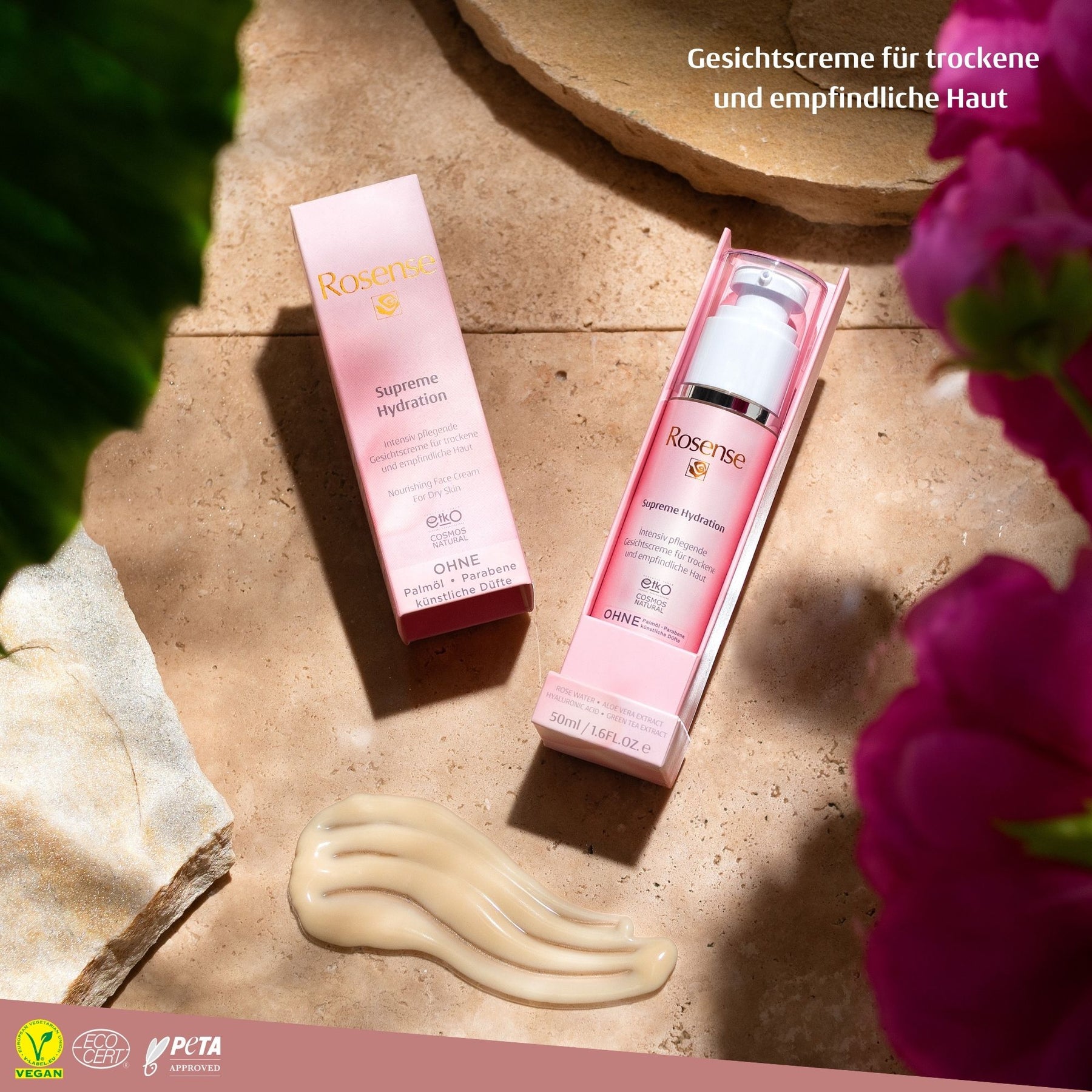 Rosense Supreme Hydration Gesichtscreme für trockene und empfindliche Haut - 50 ml