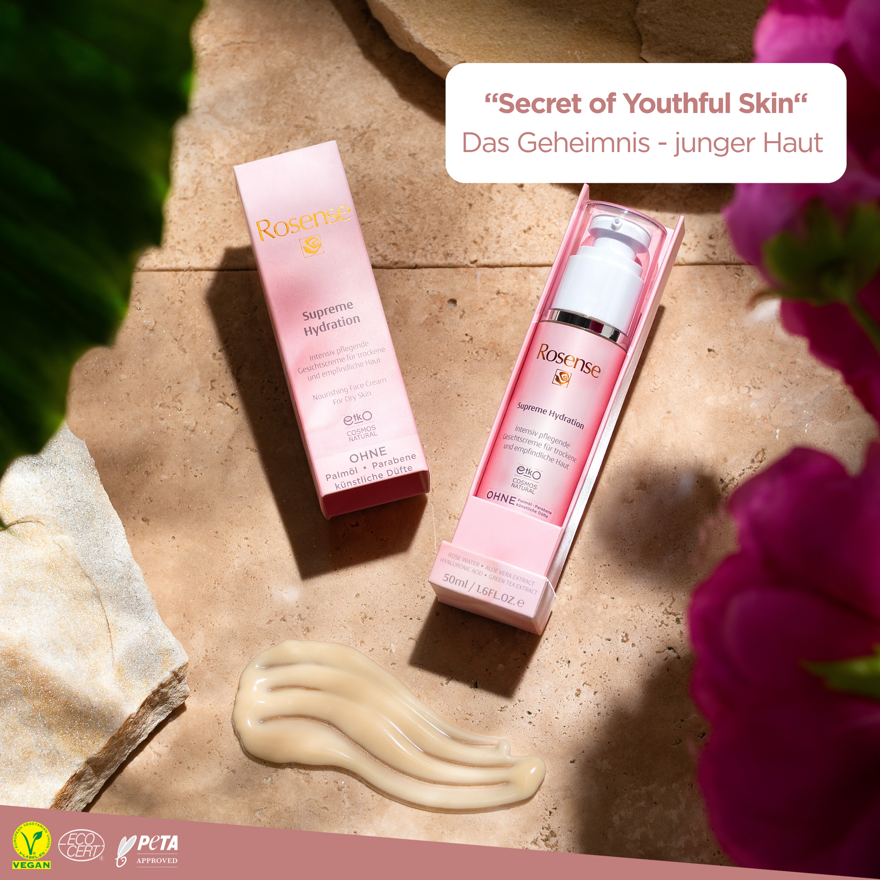 Rosense Supreme Hydration Gesichtscreme für trockene und empfindliche Haut - 50 ml