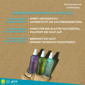 Rosense Rosenwasser mit Grüntee Spray - 200ml