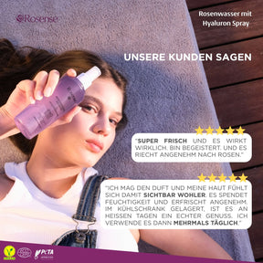 Rosense Rosenwasser mit Hyaluronsäure Spray - 200 ml