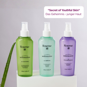 Rose water with hyaluronic acid