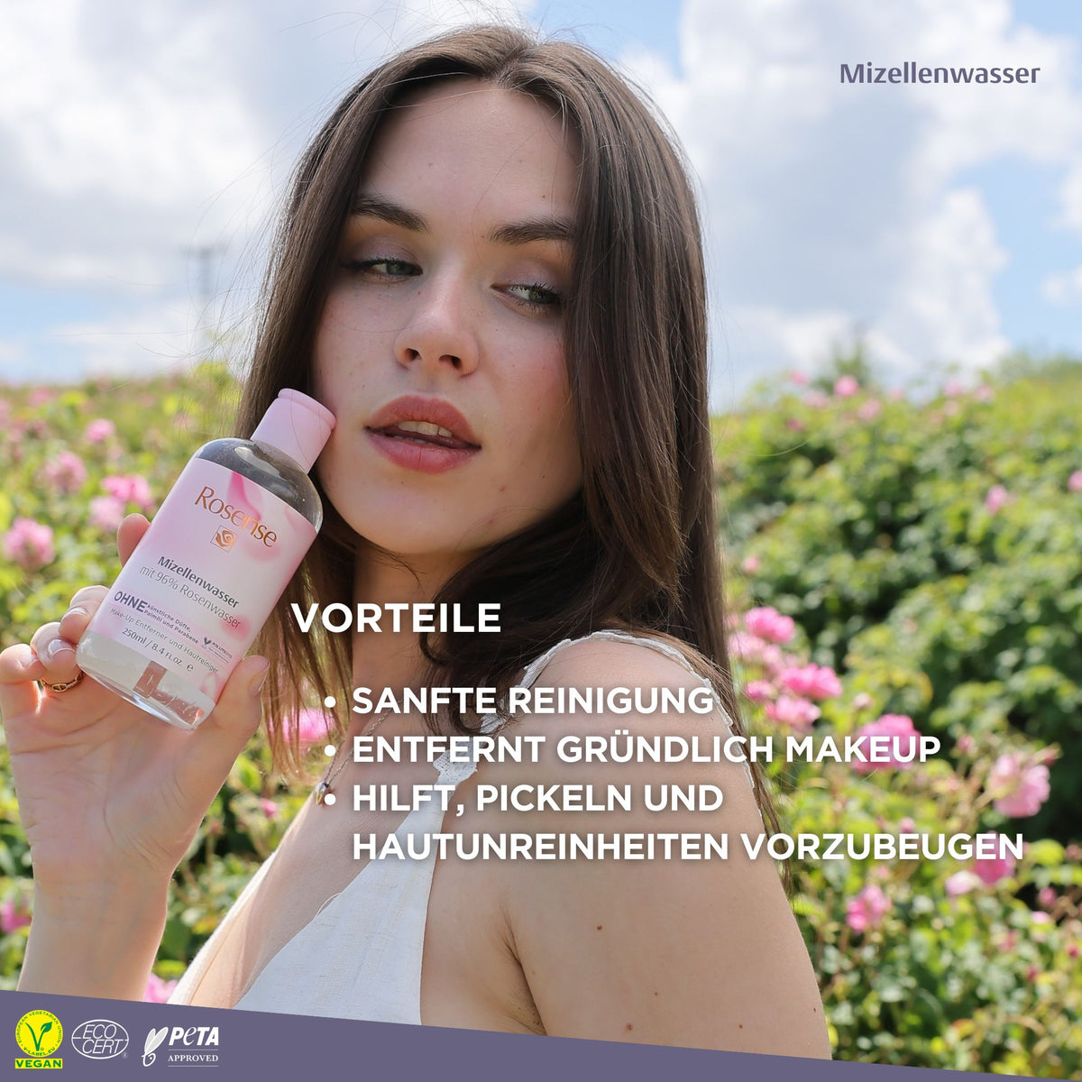 Rosense Mizellen Rosenwasser - 250 ml