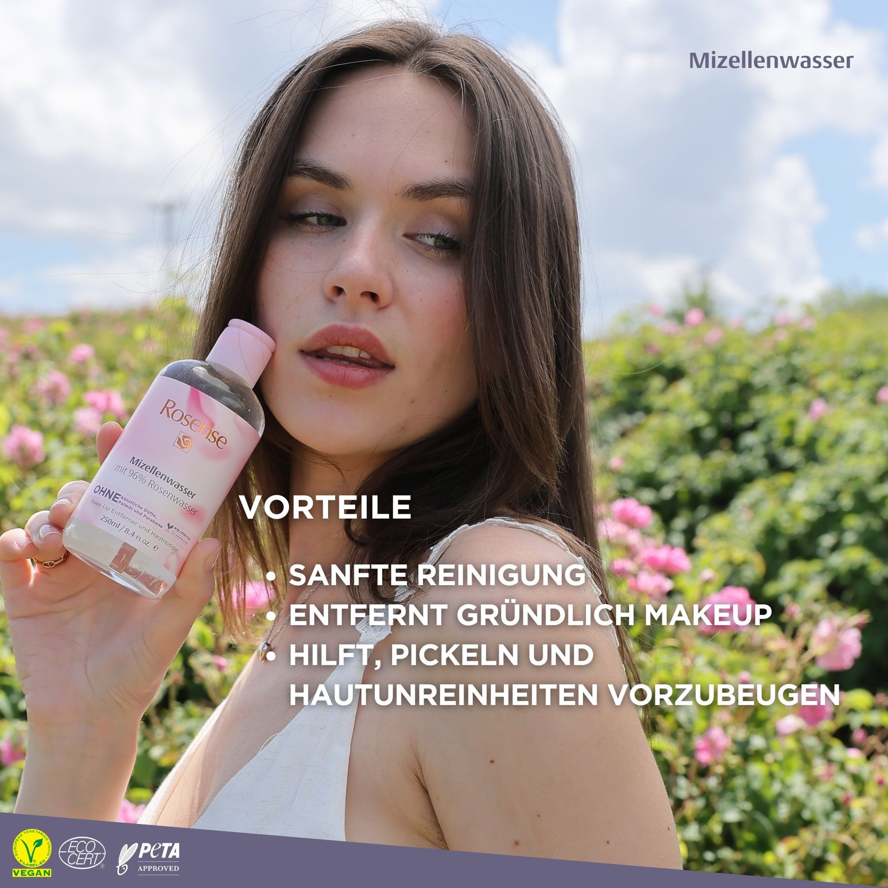 Rosense Mizellen Rosenwasser - 250 ml