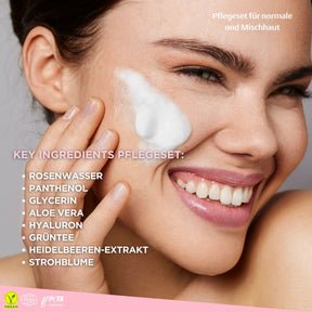 Rosense care set for normal and combination skin