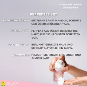 Rosense care set for normal and combination skin