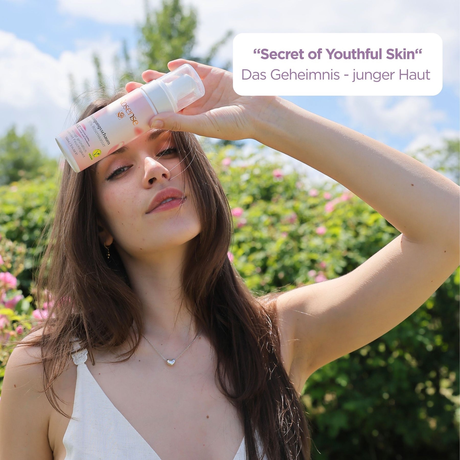 Rosense Reinigungsschaum mit 91% Rosenwasser - 150 ml