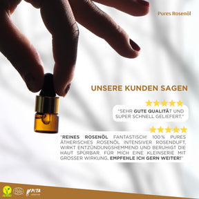 100% natural, pure rose oil