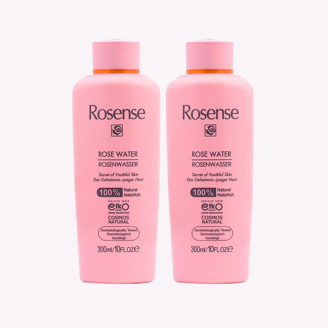 Rosense 2× Rosenwasser 300 ml | Vorteilspack für natürliche Gesichtspflege