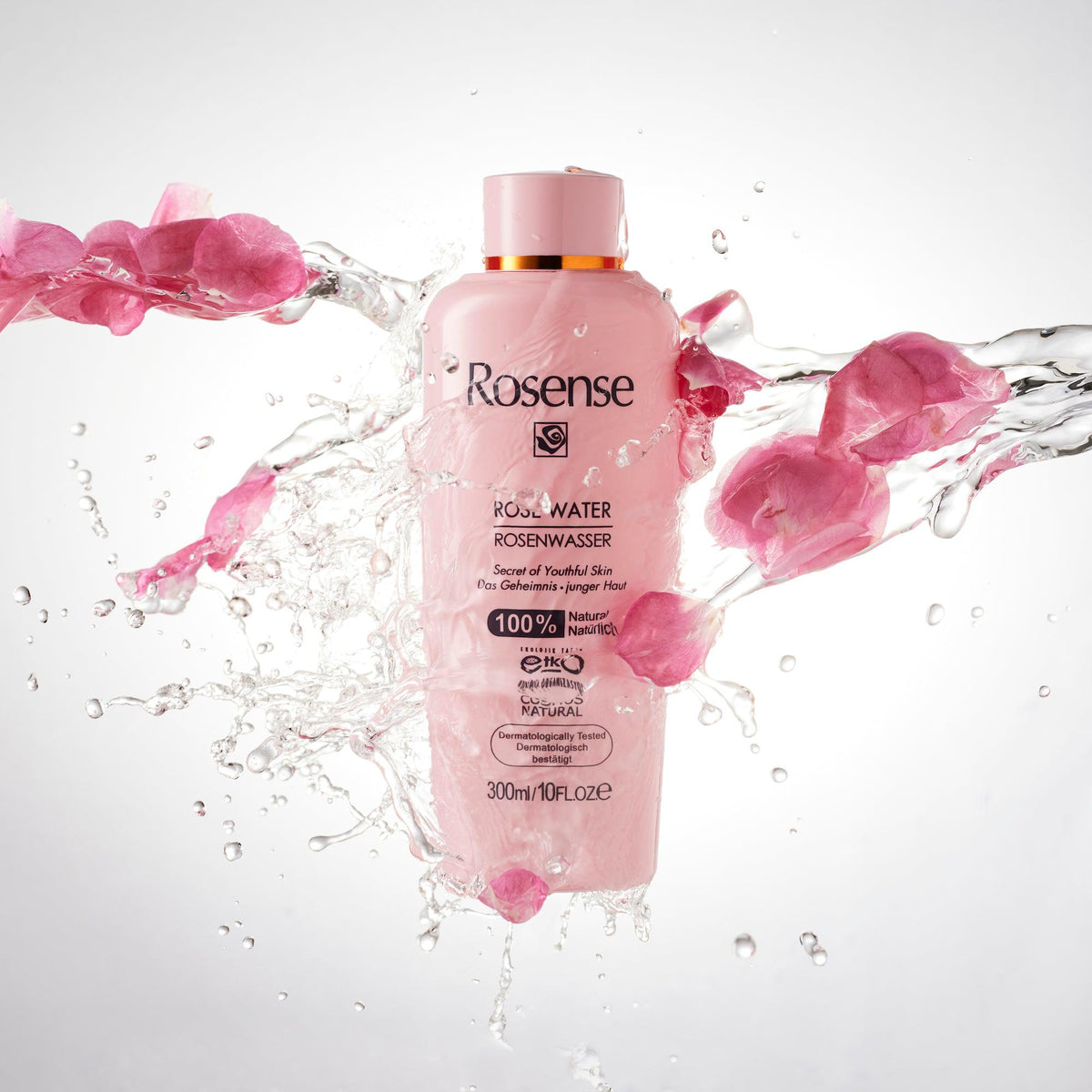 Rosense 2× Rosenwasser 300 ml | Vorteilspack für natürliche Gesichtspflege