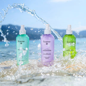 Rosense Rosenwasser Spray 3er Set | Mit Hyaluron, Aloe Vera & Grüntee
