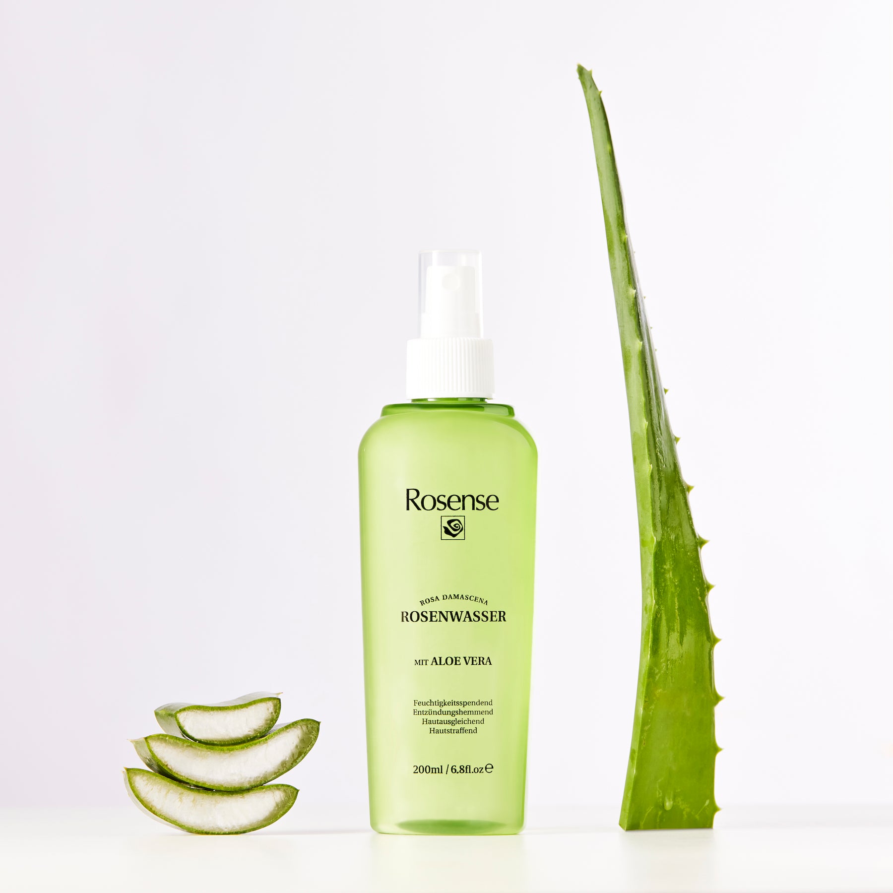 Rosense Rosenwasser Spray 3er Set | Mit Hyaluron, Aloe Vera & Grüntee