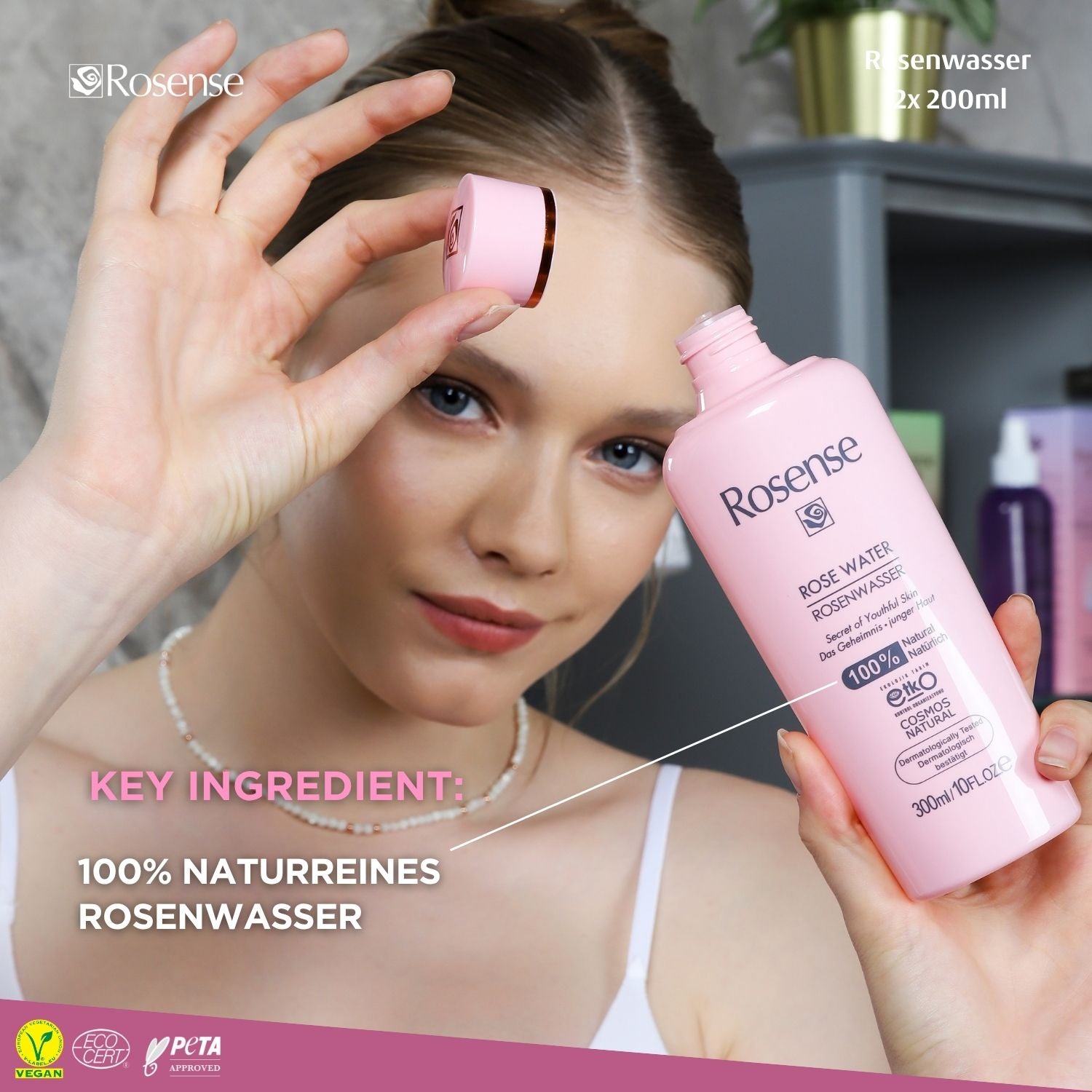Rosense 2x Rosenwasser - 200 ml