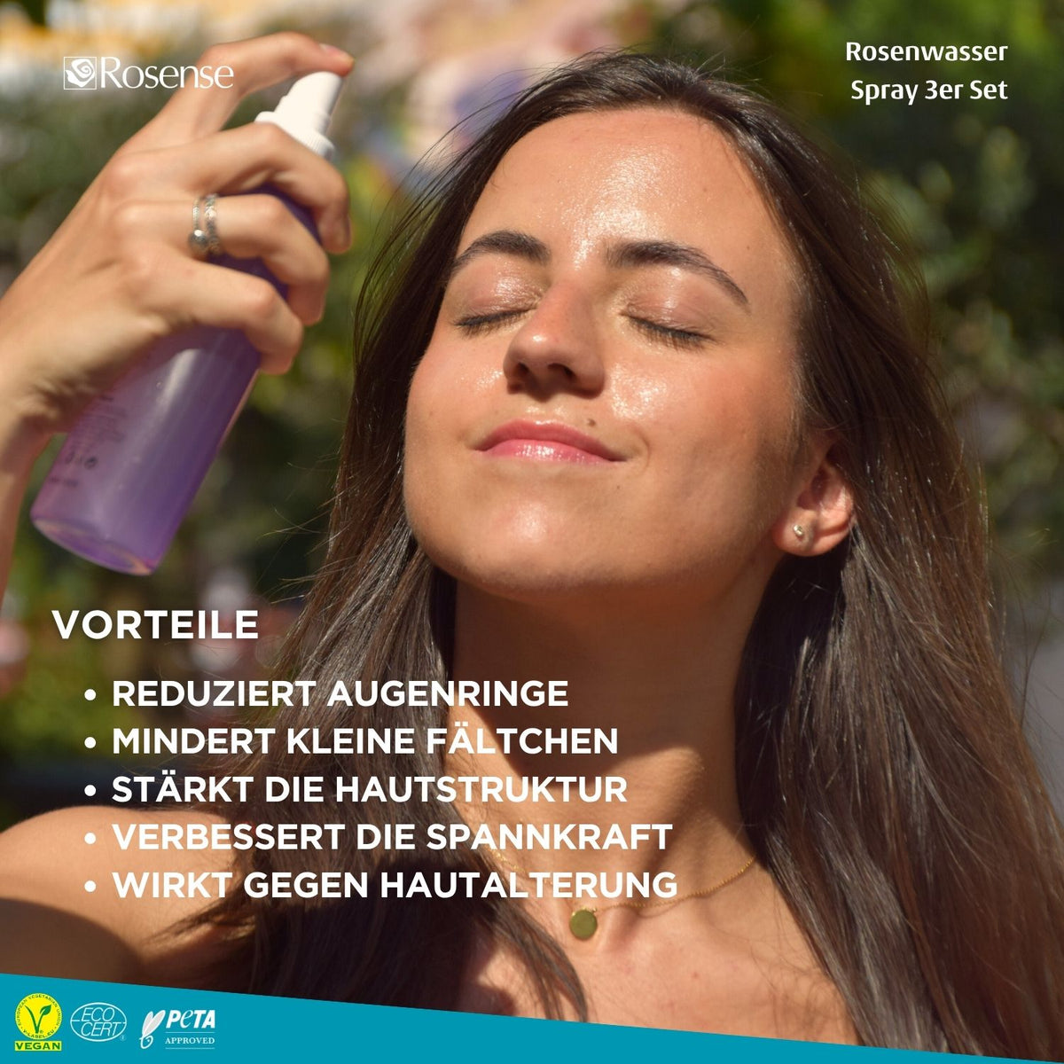 Rosense Rosenwasser Spray- 3er Set
