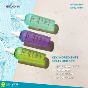 Rosense Rosenwasser Spray- 3er Set