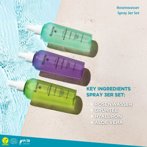 Rosense Rosenwasser Spray- 3er Set
