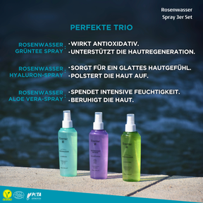 Rosense Rosenwasser Spray- 3er Set