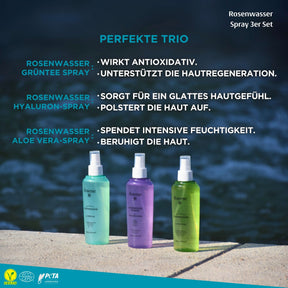 Rosense Rosenwasser Spray- 3er Set