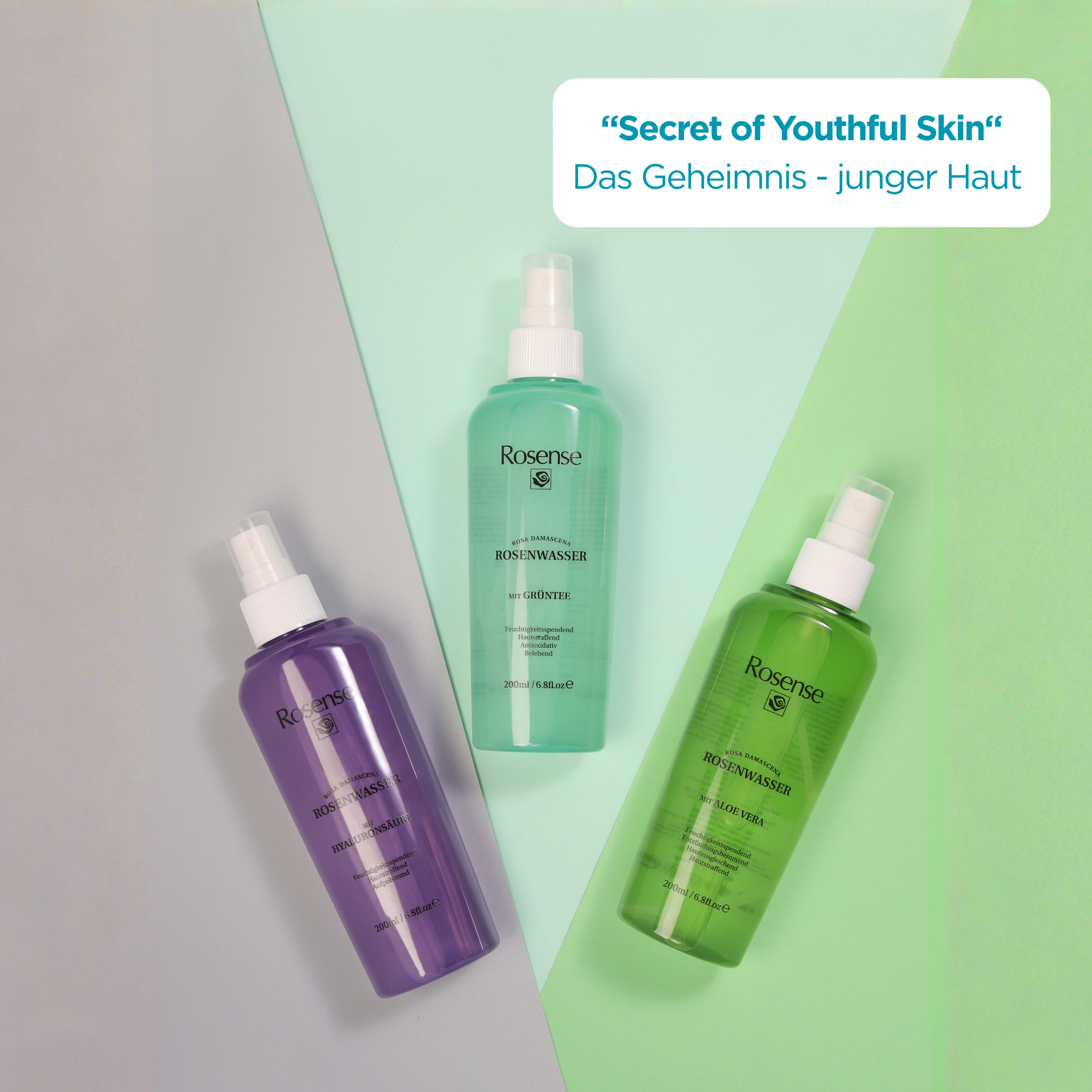 Rosense Rosenwasser Spray- 3er Set