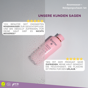 Rosense Rosenwasser 300 ml + Reinigungsschaum Set