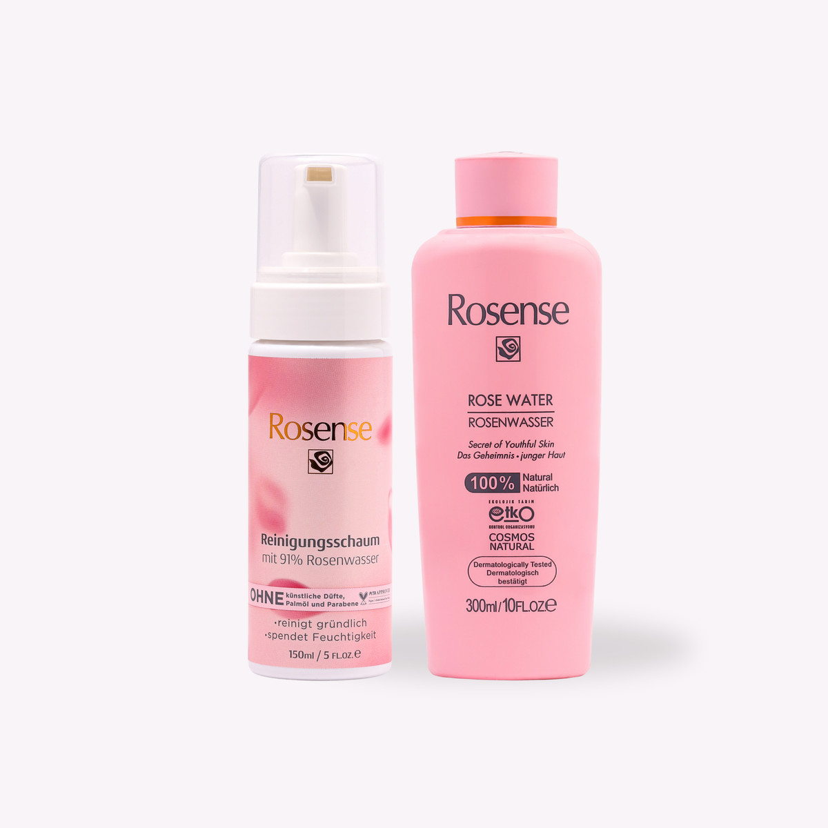 Rosense Rosenwasser 300 ml + Reinigungsschaum Set